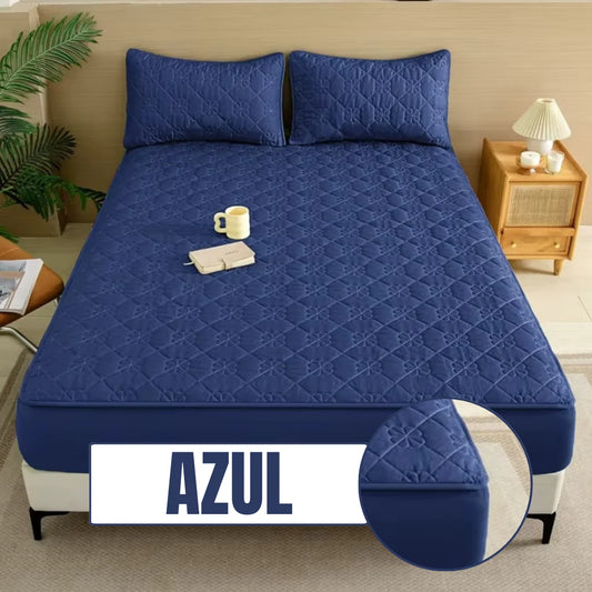 Protector de Colchón Luxury + Fundas Gratís