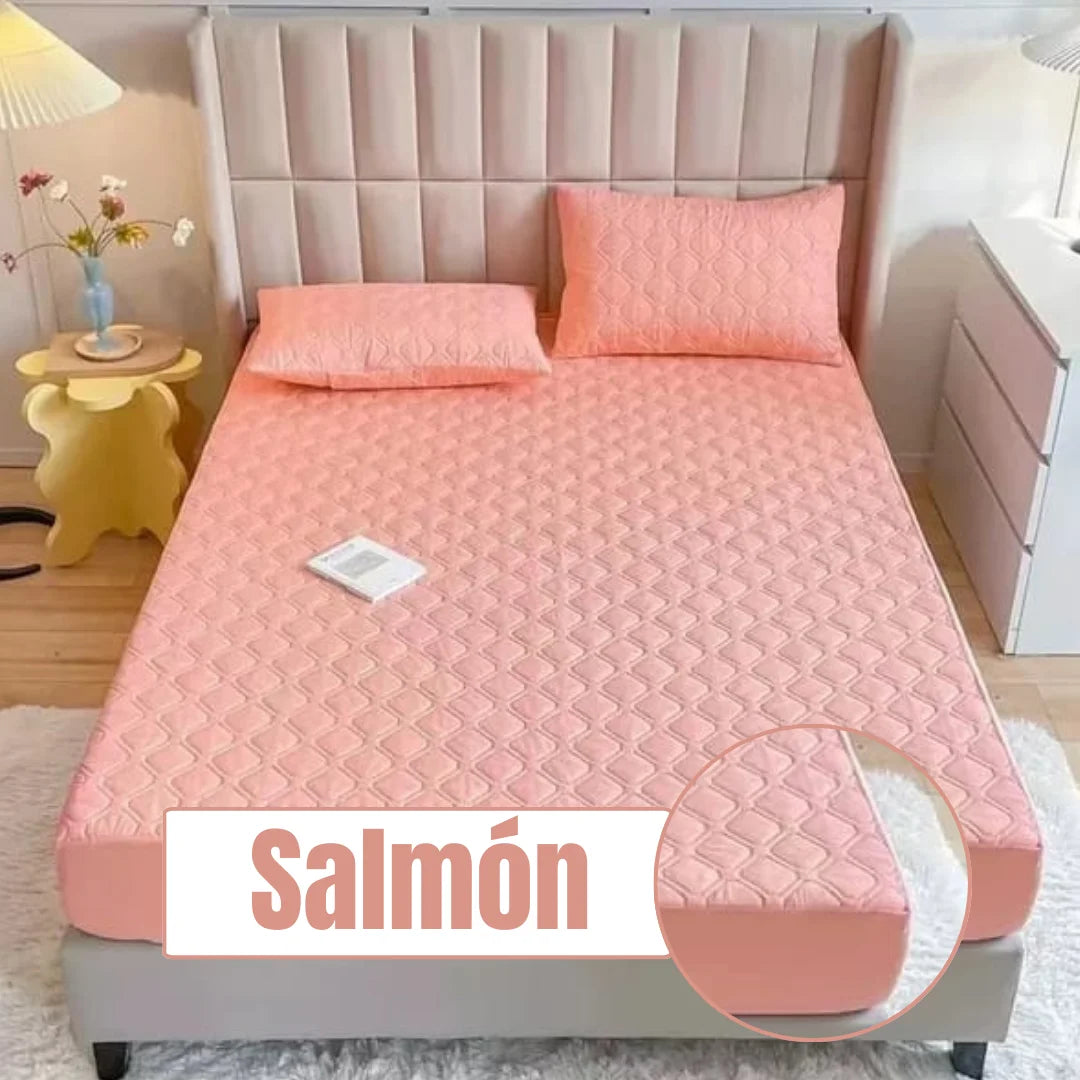 Protector de Colchón Luxury + Fundas Gratís